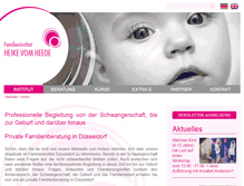 Tablet Screenshot of familieninstitut-duesseldorf.de